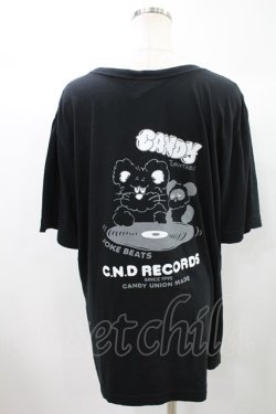 画像2: Candy Stripper / C.N.D RECORDS TEE 4 ブラック H-24-10-08-1027-PU-TO-KB-ZT262