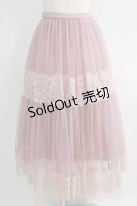 MISTREASS / Tulle Skirt Free ピンク H-24-10-09-046-GO-SK-NS-ZH