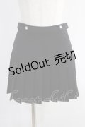 M me eme / Suede pleated skirt Free ブラック H-24-10-09-064-GO-SK-NS-ZH