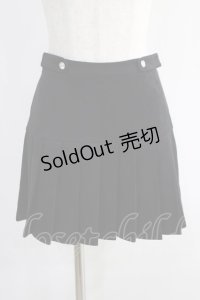 M me eme / Suede pleated skirt Free ブラック H-24-10-09-064-GO-SK-NS-ZH