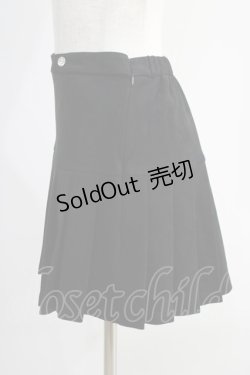 画像2: M me eme / Suede pleated skirt Free ブラック H-24-10-09-064-GO-SK-NS-ZH