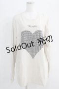 FICTION TOKYO / Croco Heart Longsleeve T Free Beige H-24-10-09-083-GO-TS-NS-ZH