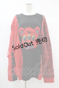 Candy Stripper / HILARIOUS BEAR KNIT  レッド H-24-10-10-049-PU-TO-KB-ZH