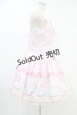 画像3: Angelic Pretty / Dolly Catローウエストジャンパースカート Free ピンク H-24-10-10-1003-AP-OP-NS-ZH