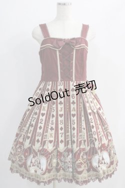 画像1: Angelic Pretty / Wonder Queenビスチェ風ジャンパースカート Free ワイン H-24-10-11-041-AP-OP-NS-ZH