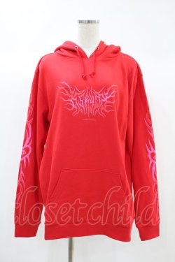 画像1: KRY CLOTHING / 「METALBATA」パーカー XXL 赤 H-24-10-12-043-EL-TO-KB-ZH