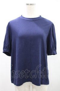 Jane Marple / Tulle Frill Puffy Sleeve Pullover  ネイビー H-24-10-12-1032-JM-TO-KB-ZT139