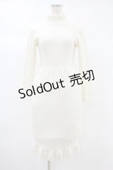 MILK / KNIT-LIKEドレス Free オフ H-24-10-12-020-ML-OP-KB-ZH