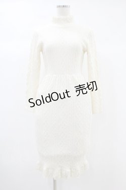 画像1: MILK / KNIT-LIKEドレス Free オフ H-24-10-12-020-ML-OP-KB-ZH