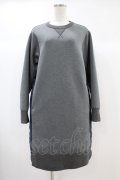 Jane Marple Dans Le Saｌon / Double face sweat dress  charcoal gray × navy H-24-10-12-022-JM-OP-KB-ZH