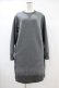 画像1: Jane Marple Dans Le Saｌon / Double face sweat dress  charcoal gray × navy H-24-10-12-022-JM-OP-KB-ZH (1)