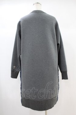 画像2: Jane Marple Dans Le Saｌon / Double face sweat dress  charcoal gray × navy H-24-10-12-022-JM-OP-KB-ZH