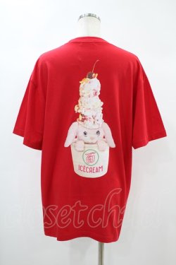 画像2: Candy Stripper / ICE CREAM HOLIC TEE 2 レッド H-24-10-13-1054-PU-TO-KB-ZH