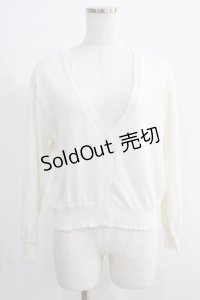 F&A / UVカットVネックニットカーディガン Free OFFWHITE H-24-10-14-067-LO-TO-NS-ZH