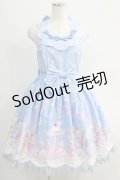 Angelic Pretty / MilkyPlanetジャンパースカートSet Free サックス H-24-10-14-028-AP-OP-NS-ZH