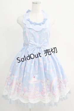 画像1: Angelic Pretty / MilkyPlanetジャンパースカートSet Free サックス H-24-10-14-028-AP-OP-NS-ZH