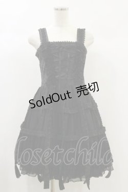 画像1: FRILL / Bird Cage Dress   ブラック H-24-10-15-067-HN-OP-KB-ZH