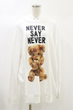 画像1: MILKBOY / NEVER SAY NEVER HOODIE  白 H-24-10-15-030-MB-TO-KB-ZH