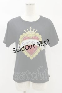 MILK / Sweet Heart Tee  黒 H-24-10-15-038-ML-TO-KB-ZH