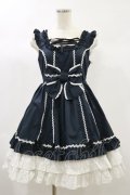 Angelic Pretty / レースアップエンジェルジャンパースカート Free ブラック H-24-10-16-079-AP-OP-NS-ZH