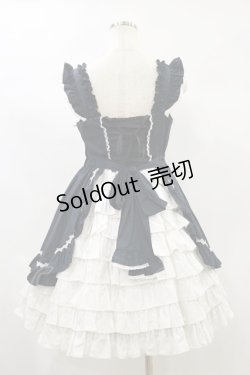 画像2: Angelic Pretty / レースアップエンジェルジャンパースカート Free ブラック H-24-10-16-079-AP-OP-NS-ZH