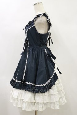 画像3: Angelic Pretty / レースアップエンジェルジャンパースカート Free ブラック H-24-10-16-079-AP-OP-NS-ZH