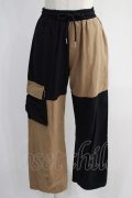 NieR Clothing / TWO-TONE PANTS  黒×茶 H-24-10-17-1057-PU-PA-KB-ZH