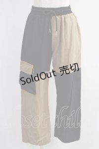 NieR Clothing / TWO-TONE PANTS  黒×茶 H-24-10-17-1057-PU-PA-KB-ZH