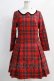 画像1: Jane Marple / tartan check lycee onepiece  レッド H-24-10-17-1033-JM-OP-KB-ZH (1)