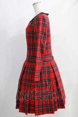 画像2: Jane Marple / tartan check lycee onepiece  レッド H-24-10-17-1033-JM-OP-KB-ZH