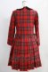 画像3: Jane Marple / tartan check lycee onepiece  レッド H-24-10-17-1033-JM-OP-KB-ZH (3)