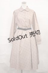 an another angelus / タイ付きミックスドットワンピース Free PINK BEIGE H-24-10-18-1022-CA-OP-NS-ZH