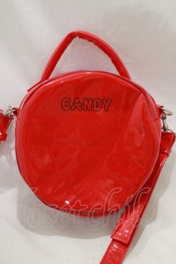 画像2: Candy Stripper / エナメルラウンドBAG  赤 H-24-10-18-001-PU-BG-KB-ZH