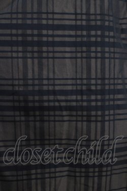 画像4: Jane Marple / Memory shadow check shirring dress  ブラック H-24-10-18-023-JM-OP-KB-ZH