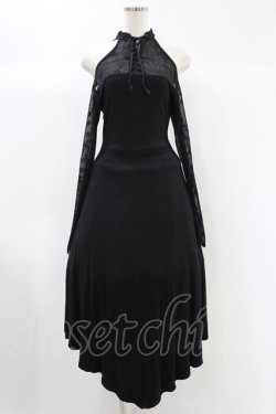 画像1: PUNK RAVE / Gothic Off The Shoulder Dark Lace Dress  黒 H-24-10-19-006-PU-OP-KB-ZH