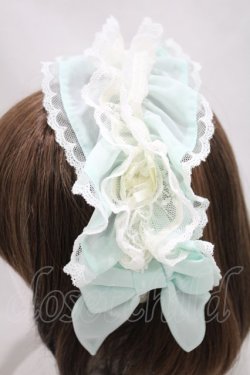 画像2: Angelic Pretty / Frilly Roseカチューシャ  ミント H-24-10-21-1040-AP-AC-NS-ZH