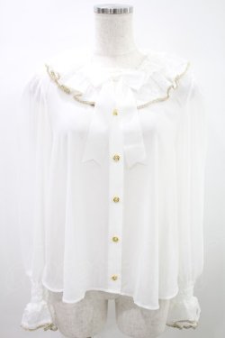 画像1: Angelic Pretty / ハミングブラウス Free 白 H-24-10-21-1021-AP-BL-NS-ZH