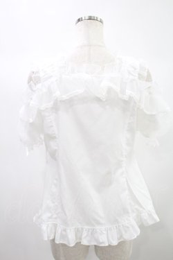 画像3: Angelic Pretty / フリルシースルーオフショルダーブラウス Free シロ H-24-10-21-1027-AP-BL-NS-ZH