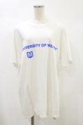 MILKBOY / UNIVERSITY TEE L ホワイト H-24-10-22-056-MB-TO-KB-ZH