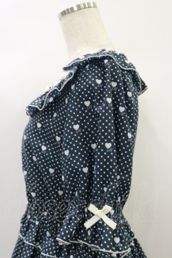 画像4: Melody BasKet / Little dot heartワンピース M ネイビー H-24-10-22-074-LO-OP-KB-ZH