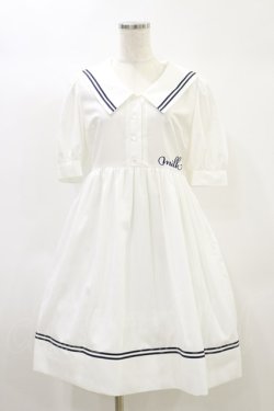 画像1: MILK / Sailor puffワンピース  オフ H-24-10-22-079-ML-OP-KB-ZH