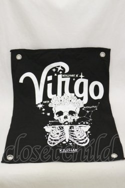 画像1: KILL STAR / VIRGO MINI TAPESTRY  黒 H-24-10-22-040-SL-ZA-KB-ZH