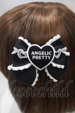 画像3: Angelic Pretty / HeartワッペンリボンクリップSet  ブラック H-24-10-23-010-AP-AC-NS-ZH