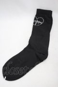 MORPH8NE / LOGO HIGH KNEE SOCKS  黒 H-24-10-24-1002-0-ZA-KB-ZH