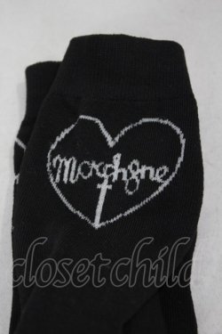 画像2: MORPH8NE / LOGO HIGH KNEE SOCKS  黒 H-24-10-24-1002-0-ZA-KB-ZH