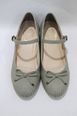 画像1: F&A / リボンストラップパンプス L/24.5cm MINT GRAY H-24-10-24-026-LO-SH-NS-ZH