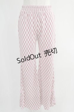 画像1: Candy Stripper / EASY FLARE CHINA PANTS  ピンク H-24-10-25-009-PU-PA-KB-ZH