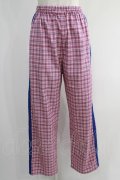 Candy Stripper / LINED CHECK PANTS S ピンク×ブルー H-24-10-25-010-PU-PA-KB-ZH