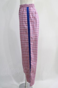 画像2: Candy Stripper / LINED CHECK PANTS S ピンク×ブルー H-24-10-25-010-PU-PA-KB-ZH