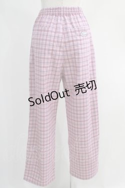 画像3: Candy Stripper / LINED CHECK PANTS S ピンク×ブルー H-24-10-25-010-PU-PA-KB-ZH